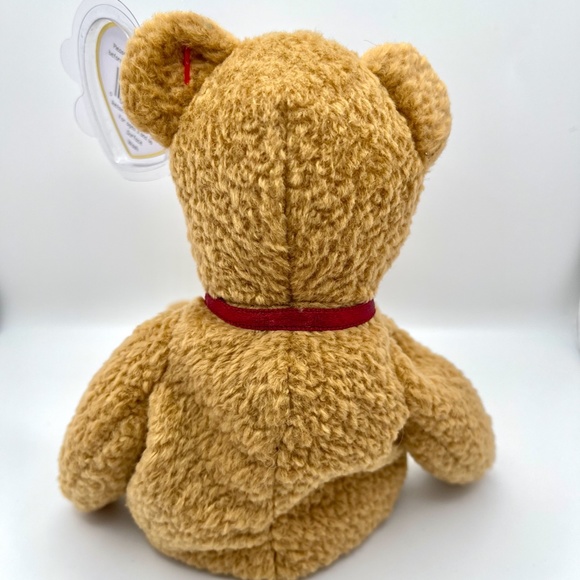 Ty Curly Bear Beanie Baby, plush bear collectable - Picture 3 of 5